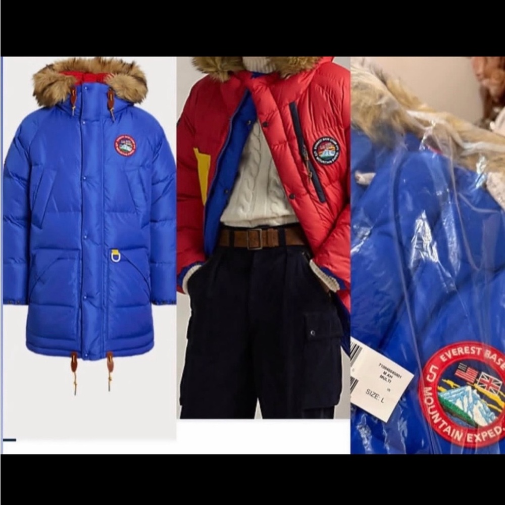 Polo Ralph Lauren Blue Expedition Puffer Jacket